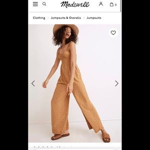 NWT Madewell Sophia Wide Leg Jumpsuit